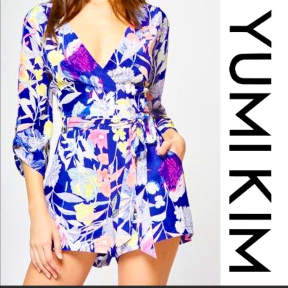 Yumi Kim Floral Romper size Medium